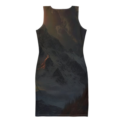 Himalaya Gebirge, Sonnenuntergang - Landschaft - Langes Damen Kleid (All-Over Print) berge xxx