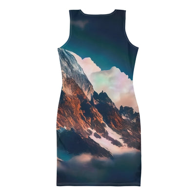 Berge und Nebel - Langes Damen Kleid (All-Over Print) berge xxx