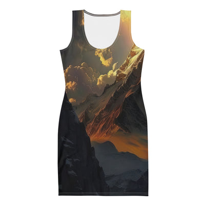 Himalaya Gebirge, Sonnenuntergang - Landschaft - Langes Damen Kleid (All-Over Print) berge xxx