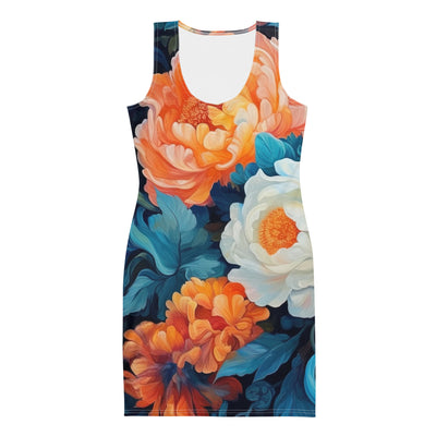 Bunte Blumen - Schöne Malerei - Langes Damen Kleid (All-Over Print) camping xxx