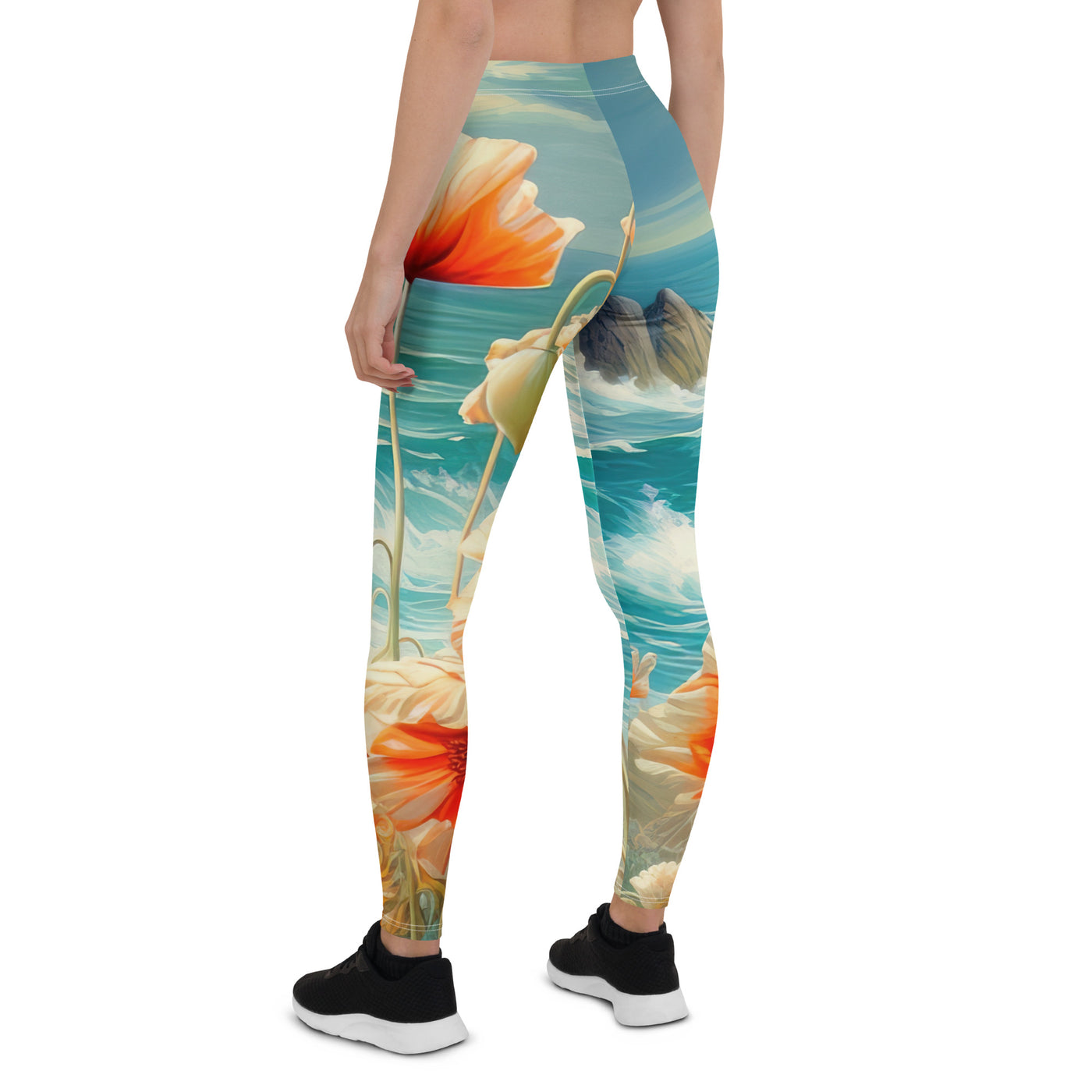 Blumen, Meer und Sonne - Malerei - Leggings (All-Over Print) camping xxx