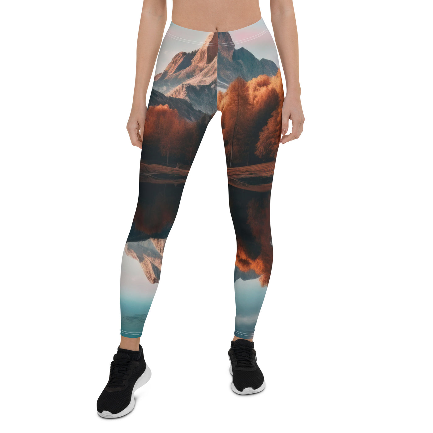 Bergsee, Berg und Bäume - Foto - Leggings (All-Over Print) berge xxx XL