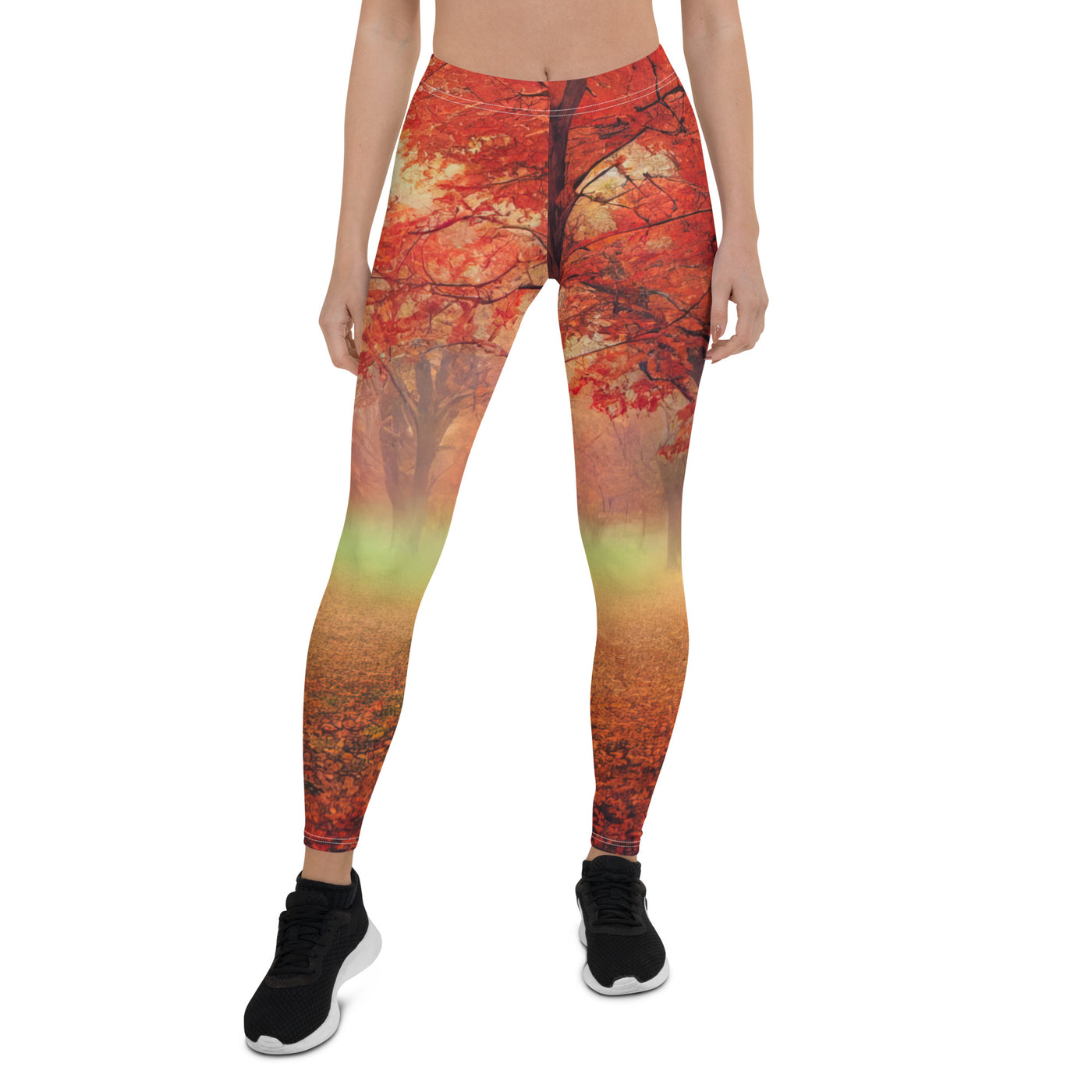 Wald im Herbst - Rote Herbstblätter - Leggings (All-Over Print) camping xxx XL