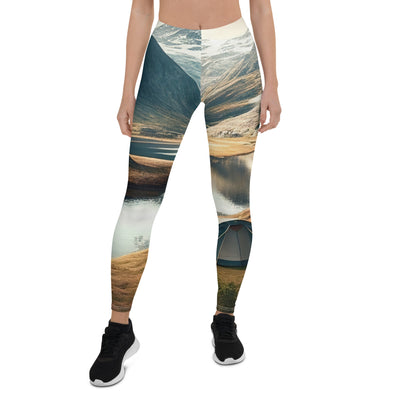 Zelt, Berge und Bergsee - Leggings (All-Over Print) camping xxx