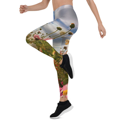 Blumenfeld und Sonnenschein - Leggings (All-Over Print) camping xxx