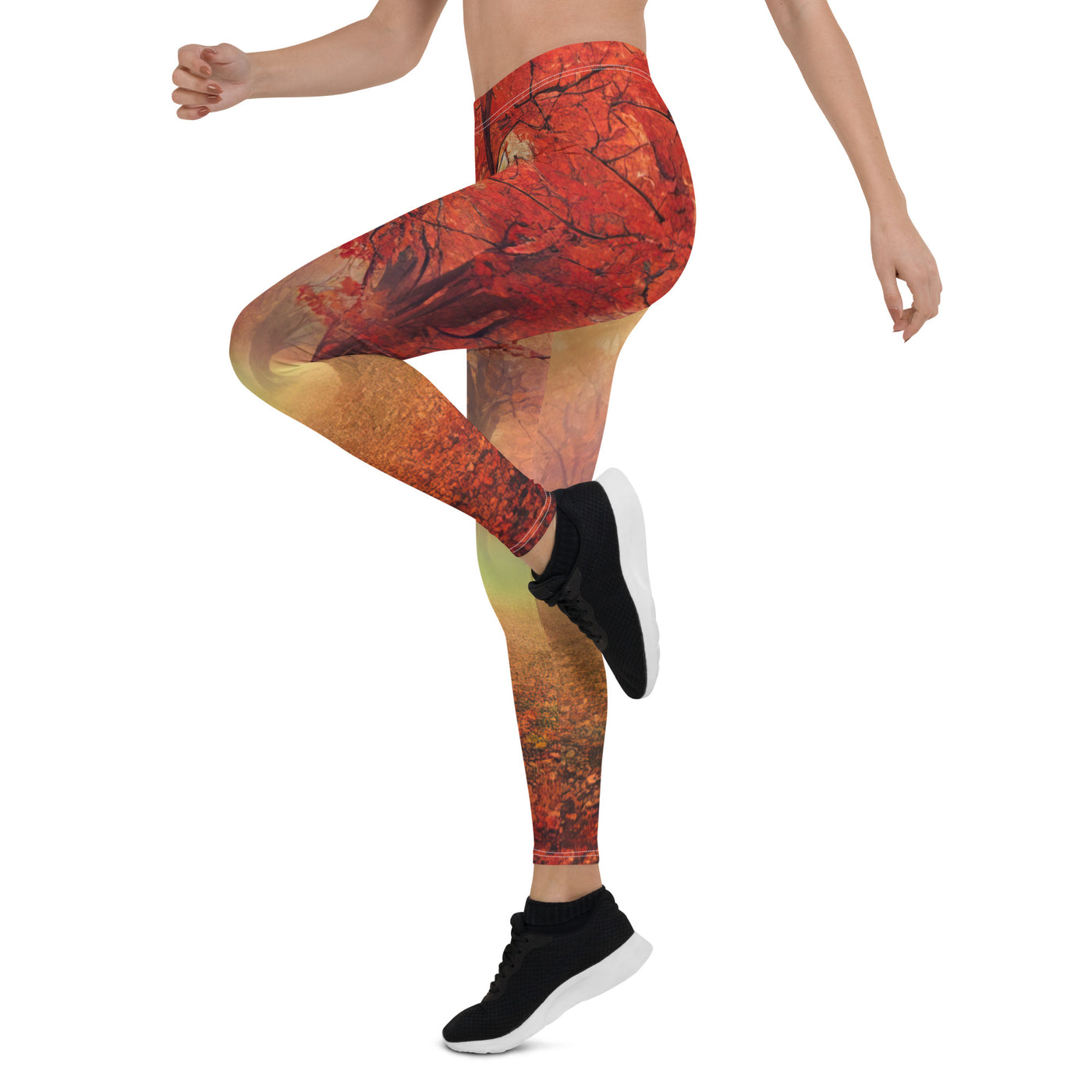 Wald im Herbst - Rote Herbstblätter - Leggings (All-Over Print) camping xxx