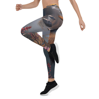 Berge, Bergsee und Blumen - Leggings (All-Over Print) berge xxx