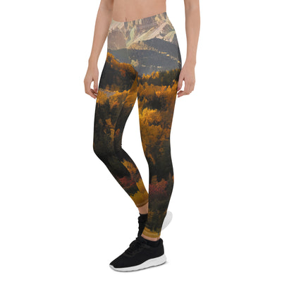 Dolomiten Berge - Malerei - Leggings (All-Over Print) berge xxx