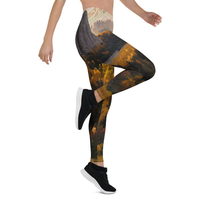 Dolomiten Berge - Malerei - Leggings (All-Over Print) berge xxx