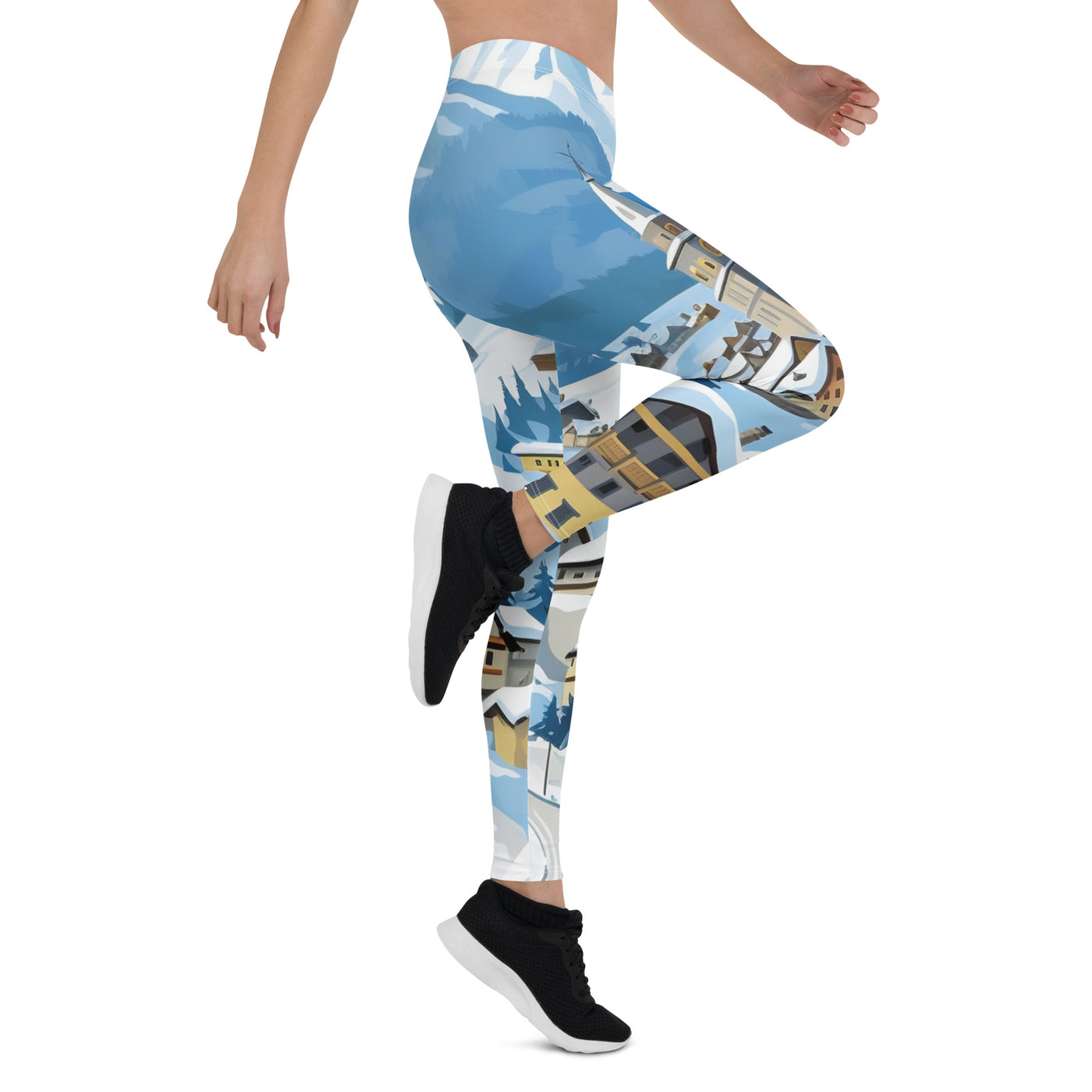 Kitzbühl - Berge und Schnee - Landschaftsmalerei - Leggings (All-Over Print) ski xxx