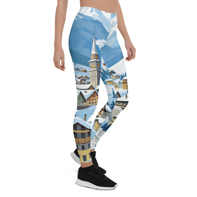 Kitzbühl - Berge und Schnee - Landschaftsmalerei - Leggings (All-Over Print) ski xxx