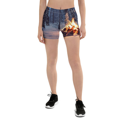 Lagerfeuer im Winter - Camping Foto - Shorts (All-Over Print) camping xxx
