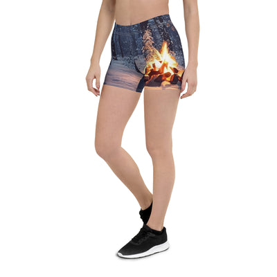 Lagerfeuer im Winter - Camping Foto - Shorts (All-Over Print) camping xxx