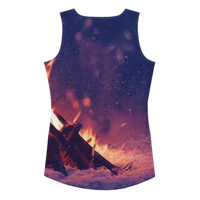 Lagerfeuer im Winter - Campingtrip Foto - Damen Tanktop (All-Over Print) camping xxx