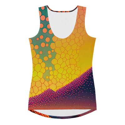 Berge und warme Farben - Punktkunst - Damen Tanktop (All-Over Print) berge xxx