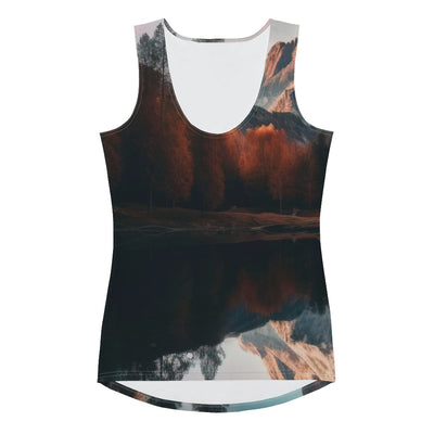 Bergsee, Berg und Bäume - Foto - Damen Tanktop (All-Over Print) berge xxx