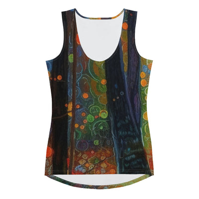 Wald voller Bäume - Herbstliche Stimmung - Malerei - Damen Tanktop (All-Over Print) camping xxx