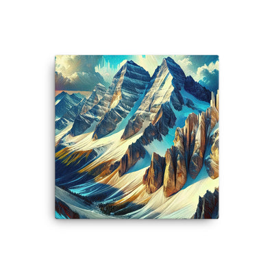 Majestätische Alpen in zufällig ausgewähltem Kunststil - Leinwand berge xxx yyy zzz 30.5 x 30.5 cm