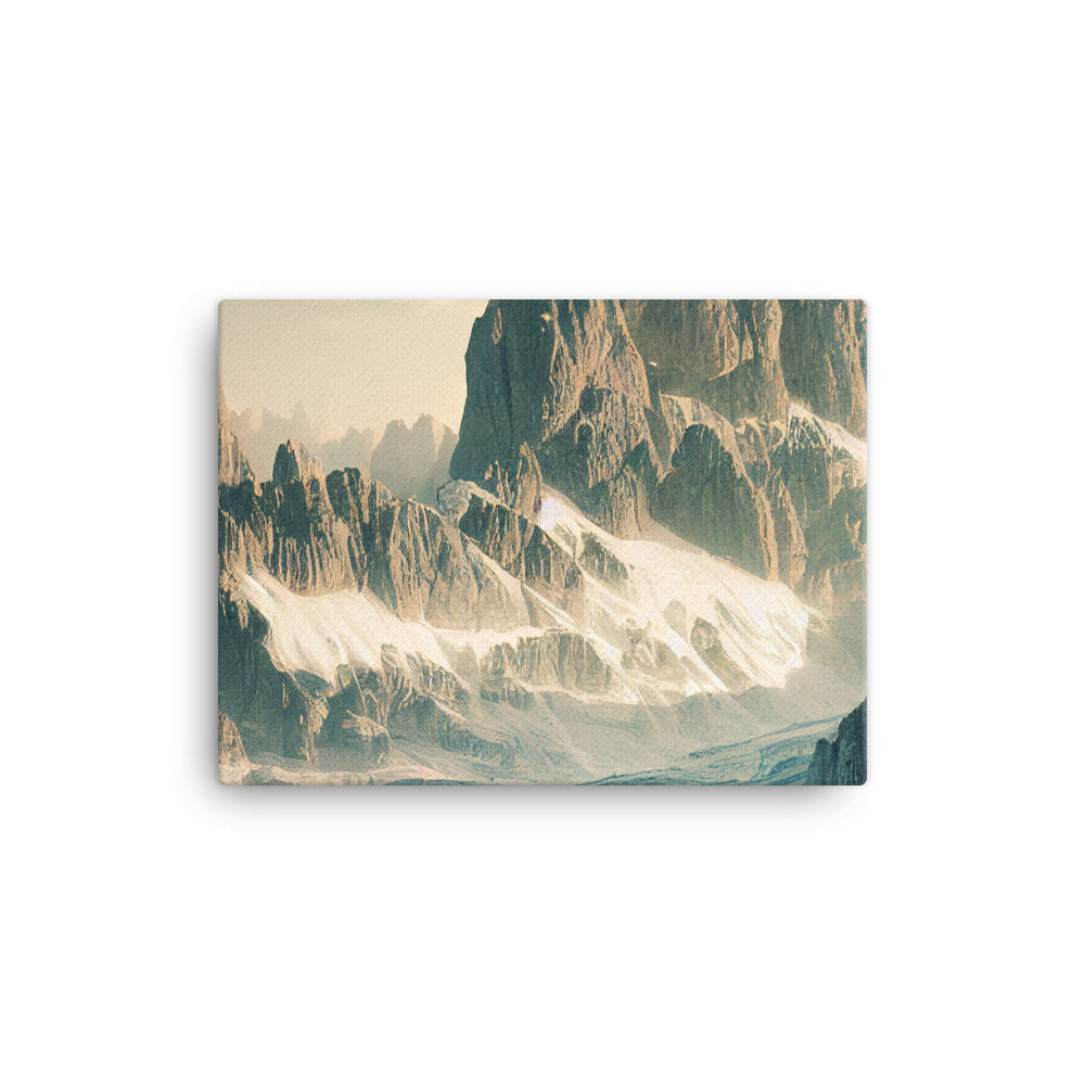 Dolomiten - Landschaftsmalerei - Leinwand berge xxx 30.5 x 40.6 cm