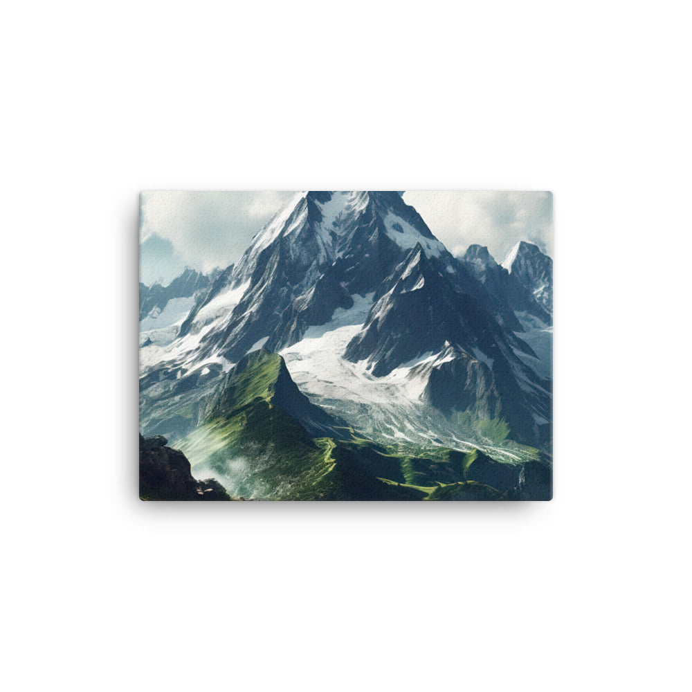 Gigantischer Berg - Landschaftsmalerei - Leinwand berge xxx 30.5 x 40.6 cm