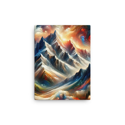 Expressionistische Alpen, Berge: Gemälde mit Farbexplosion - Leinwand berge xxx yyy zzz 30.5 x 40.6 cm