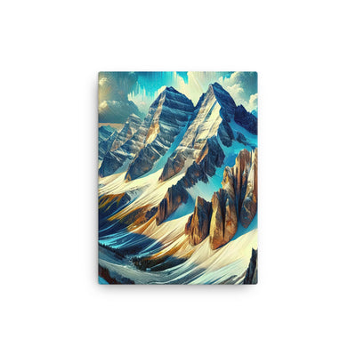 Majestätische Alpen in zufällig ausgewähltem Kunststil - Leinwand berge xxx yyy zzz 30.5 x 40.6 cm