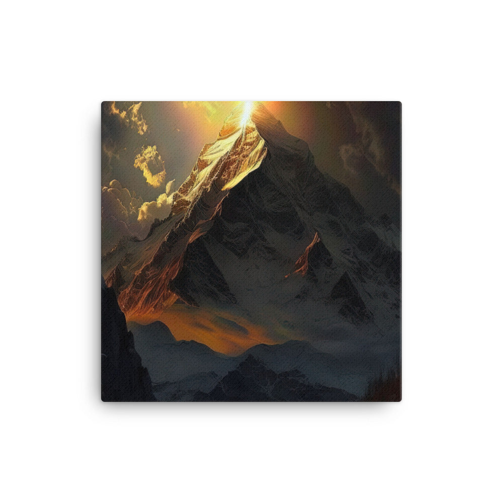 Himalaya Gebirge, Sonnenuntergang - Landschaft - Leinwand berge xxx 40.6 x 40.6 cm
