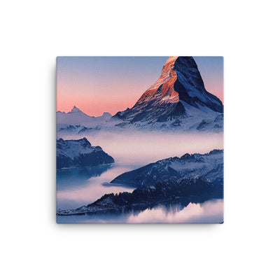 Matternhorn - Nebel - Berglandschaft - Malerei - Leinwand berge xxx 40.6 x 40.6 cm