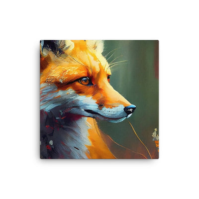 Fuchs - Ölmalerei - Schönes Kunstwerk - Leinwand camping xxx 40.6 x 40.6 cm