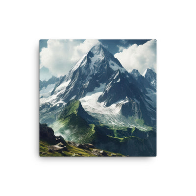 Gigantischer Berg - Landschaftsmalerei - Leinwand berge xxx 40.6 x 40.6 cm