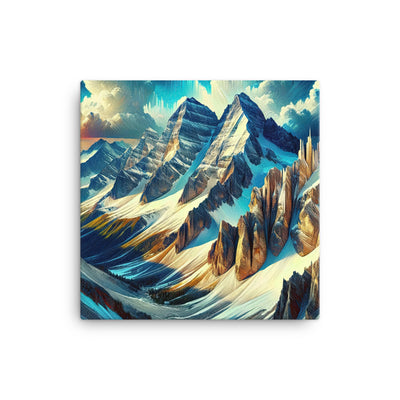 Majestätische Alpen in zufällig ausgewähltem Kunststil - Leinwand berge xxx yyy zzz 40.6 x 40.6 cm