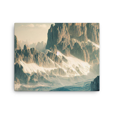 Dolomiten - Landschaftsmalerei - Leinwand berge xxx 40.6 x 50.8 cm