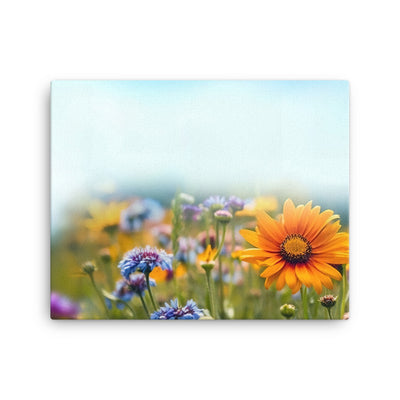 Foto von Blumen im Sonnenschein - Nahaufnahme - Leinwand camping xxx 40.6 x 50.8 cm