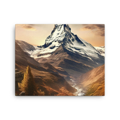 Matterhorn - Epische Malerei - Landschaft - Leinwand berge xxx 40.6 x 50.8 cm