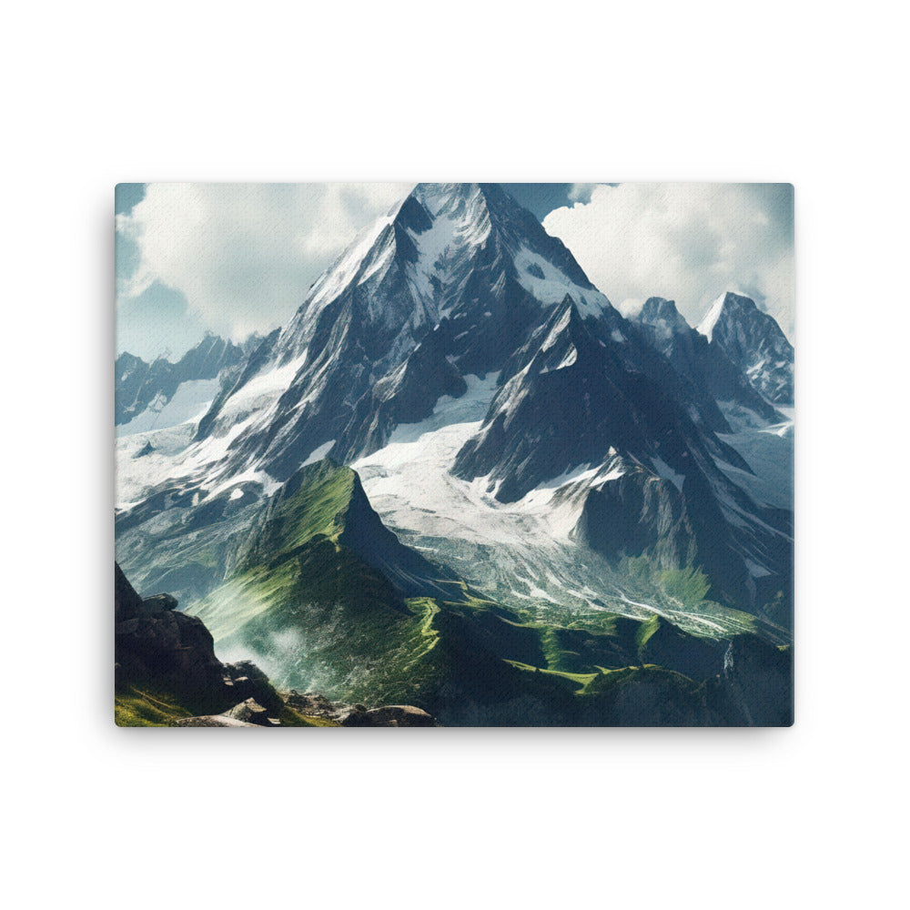 Gigantischer Berg - Landschaftsmalerei - Leinwand berge xxx 40.6 x 50.8 cm