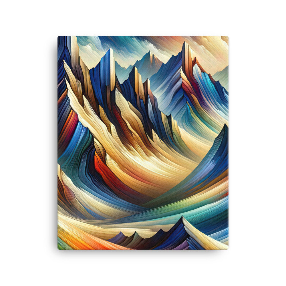 Dramatische Alpengipfel: Abstrakte und beeindruckende Kunst der Berge - Leinwand berge xxx yyy zzz 40.6 x 50.8 cm