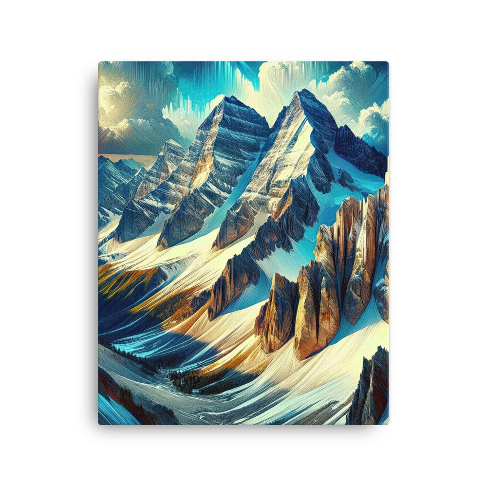 Majestätische Alpen in zufällig ausgewähltem Kunststil - Leinwand berge xxx yyy zzz 40.6 x 50.8 cm