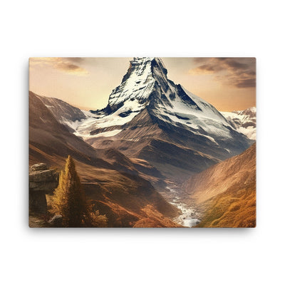 Matterhorn - Epische Malerei - Landschaft - Leinwand berge xxx 45.7 x 61 cm