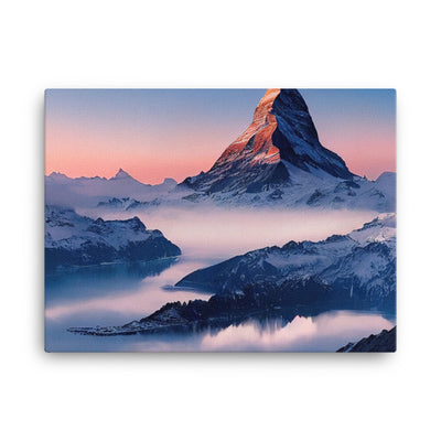 Matternhorn - Nebel - Berglandschaft - Malerei - Leinwand berge xxx 45.7 x 61 cm
