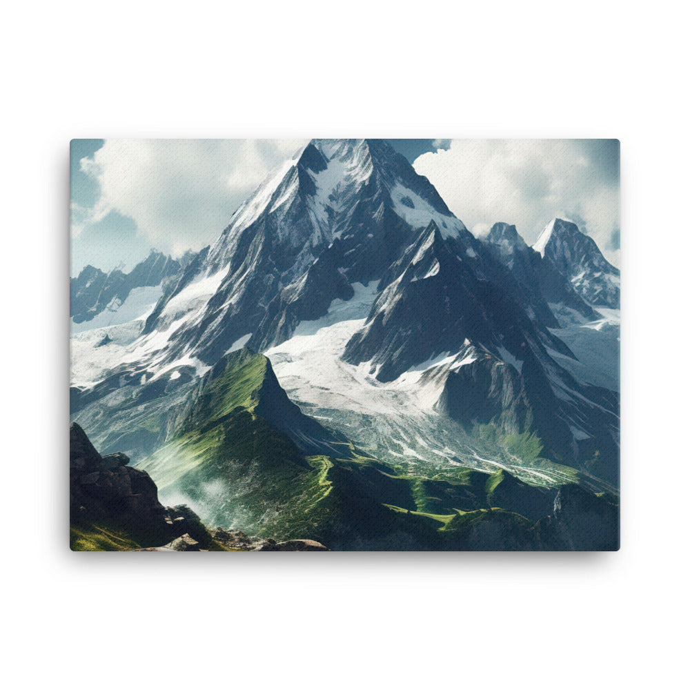 Gigantischer Berg - Landschaftsmalerei - Leinwand berge xxx 45.7 x 61 cm