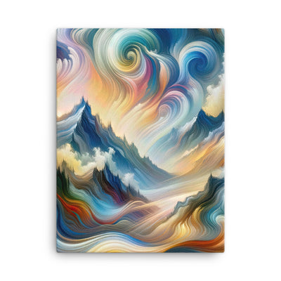 Ätherische schöne Alpen in lebendigen Farbwirbeln - Abstrakte Berge - Leinwand berge xxx yyy zzz 45.7 x 61 cm