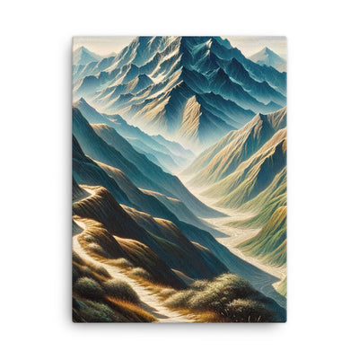 Berglandschaft: Acrylgemälde mit hervorgehobenem Pfad - Leinwand berge xxx yyy zzz 45.7 x 61 cm