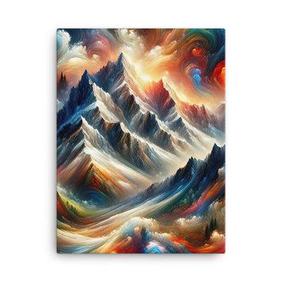 Expressionistische Alpen, Berge: Gemälde mit Farbexplosion - Leinwand berge xxx yyy zzz 45.7 x 61 cm