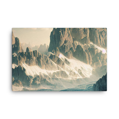 Dolomiten - Landschaftsmalerei - Leinwand berge xxx 61 x 91.4 cm