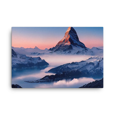 Matternhorn - Nebel - Berglandschaft - Malerei - Leinwand berge xxx 61 x 91.4 cm