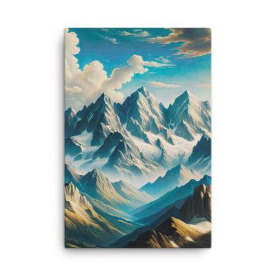 Ein Gemälde von Bergen, das eine epische Atmosphäre ausstrahlt. Kunst der Frührenaissance - Leinwand berge xxx yyy zzz 61 x 91.4 cm