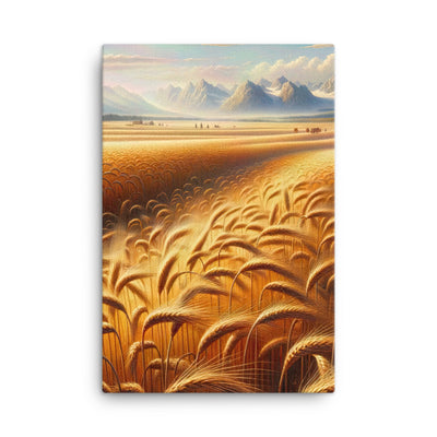 Ölgemälde eines bayerischen Weizenfeldes, endlose goldene Halme (TR) - Leinwand xxx yyy zzz 61 x 91.4 cm