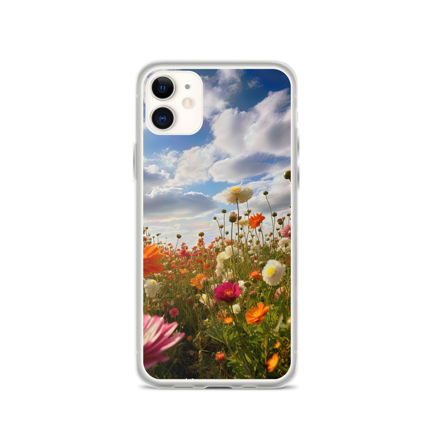 Blumenfeld und Sonnenschein - iPhone Schutzhülle (durchsichtig) camping xxx iPhone 11