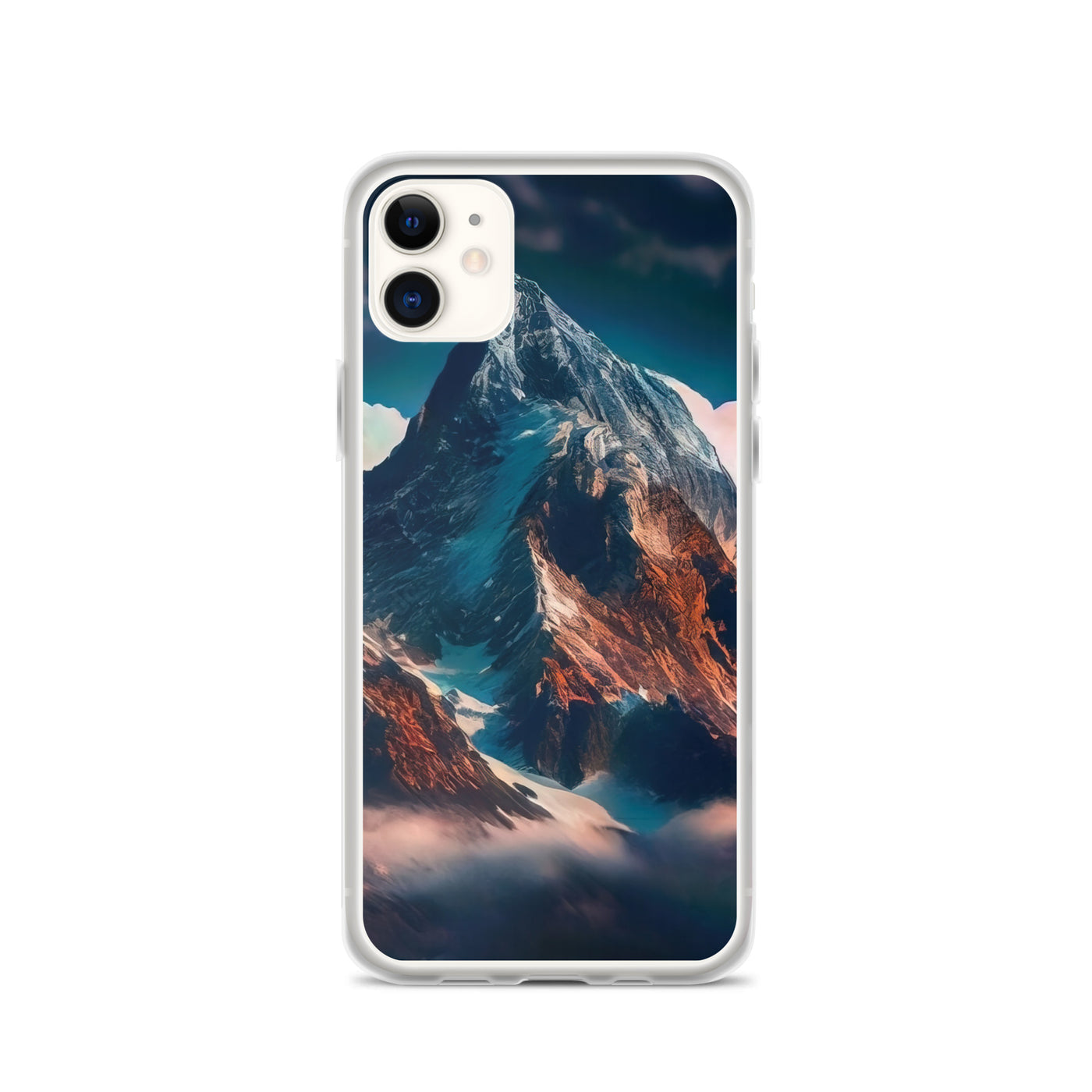 Berge und Nebel - iPhone Schutzhülle (durchsichtig) berge xxx iPhone 11