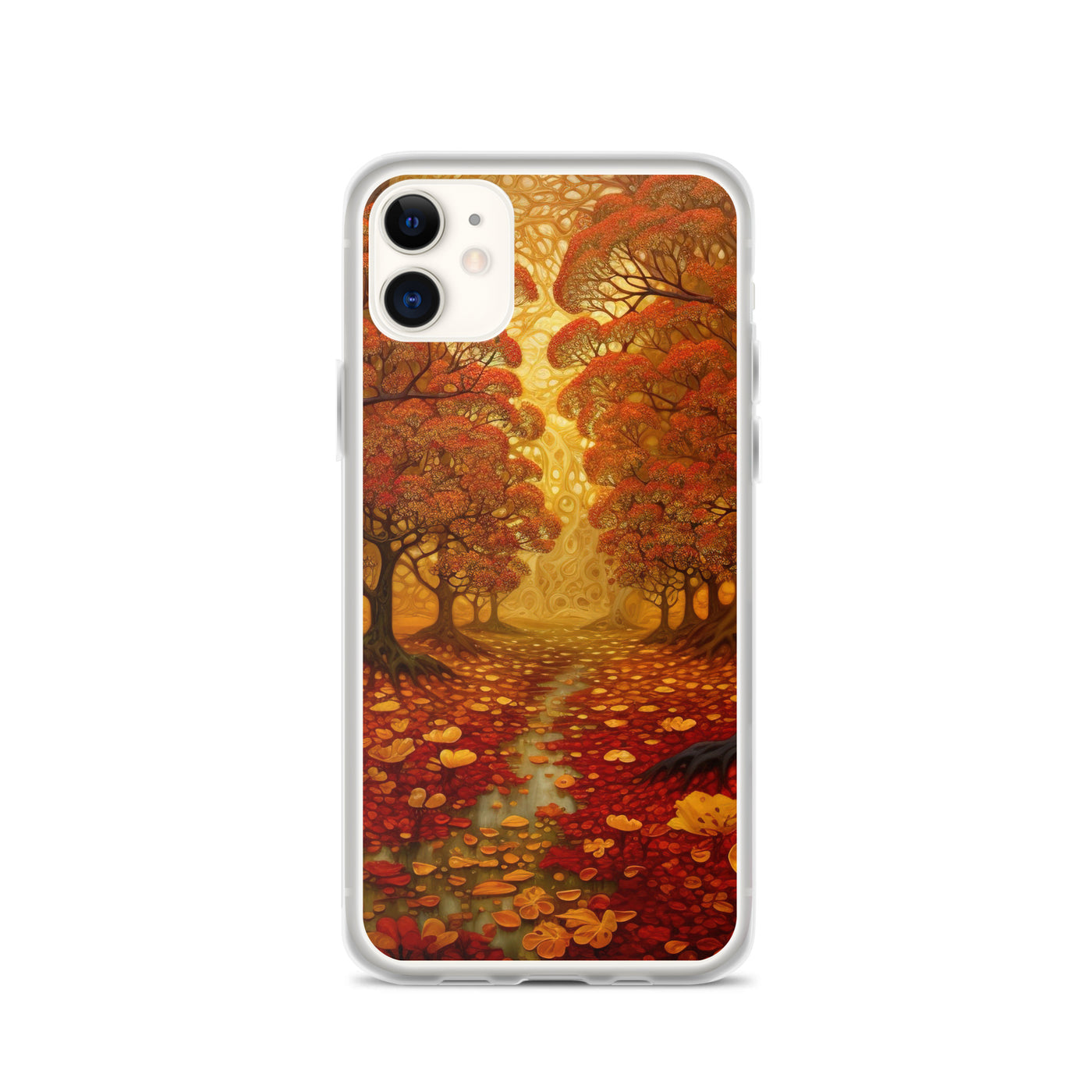 Wald im Herbst und kleiner Bach - iPhone Schutzhülle (durchsichtig) camping xxx iPhone 11
